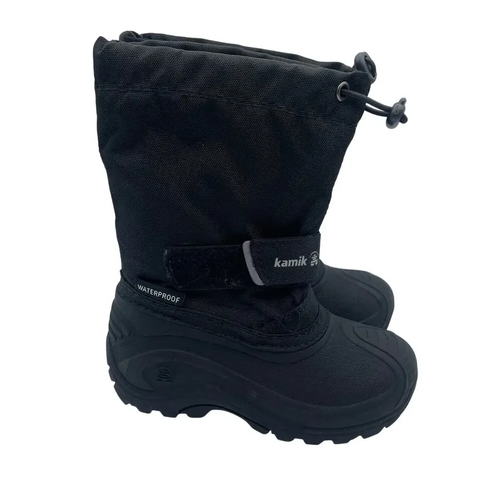 Kamik Waterproof Insulated Wesley Snow Boot Black Unisex Toddler 9